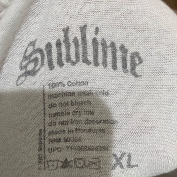Sublime Band T Shirt, XL - Picture 3 of 5